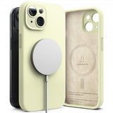 Ringke iPhone 15 Plus Deksel Silicone Magnetic Sunny Lime