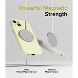 Ringke iPhone 15 Plus Deksel Silicone Magnetic Sunny Lime