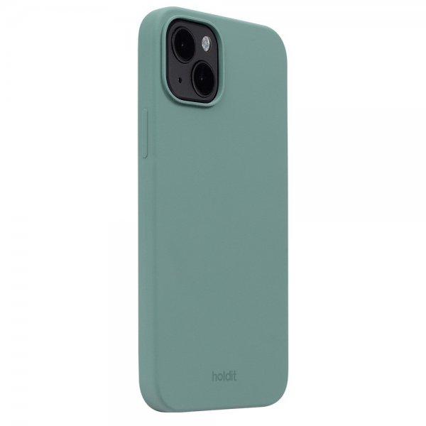 holdit iPhone 15 Plus Deksel Silikon Moss Green