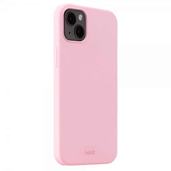 holdit iPhone 15 Plus Deksel Silikon Rosa