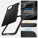Spigen iPhone 15 Plus Deksel Thin Fit Svart