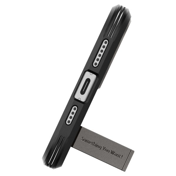 Spigen iPhone 15 Plus Deksel Tough Armor MagFit Gunmetal