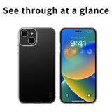 Mofi iPhone 15 Plus Deksel Transparent TPU Klar