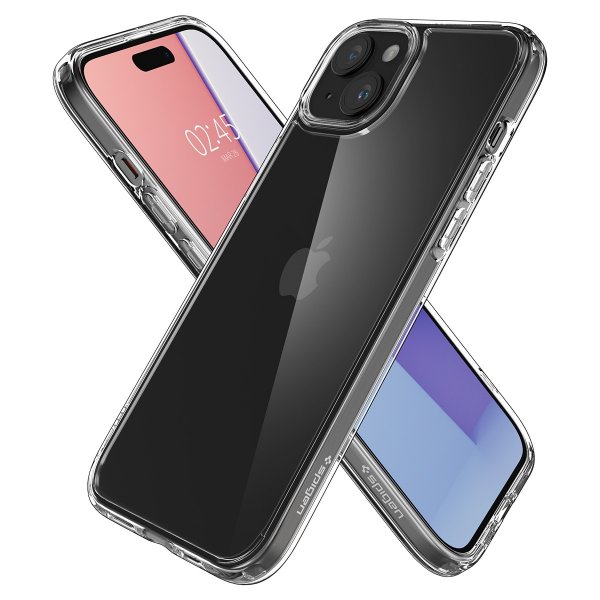 Spigen iPhone 15 Plus Deksel Ultra Hybrid Crystal Clear