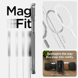 Spigen iPhone 15 Plus Deksel Ultra Hybrid MagFit Svart