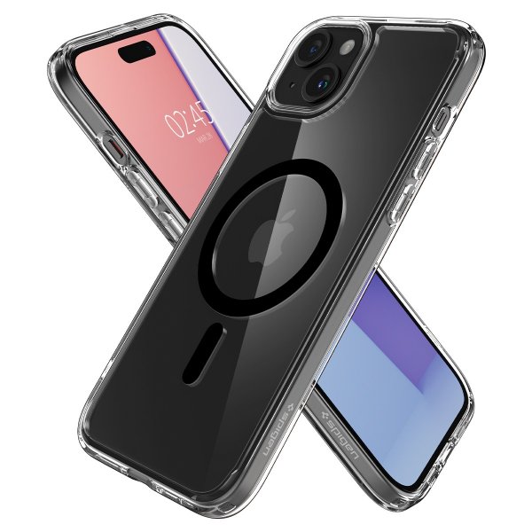 Spigen iPhone 15 Plus Deksel Ultra Hybrid MagFit Svart