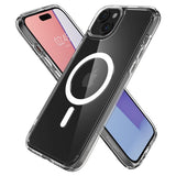 Spigen iPhone 15 Plus Deksel Ultra Hybrid MagFit Hvit