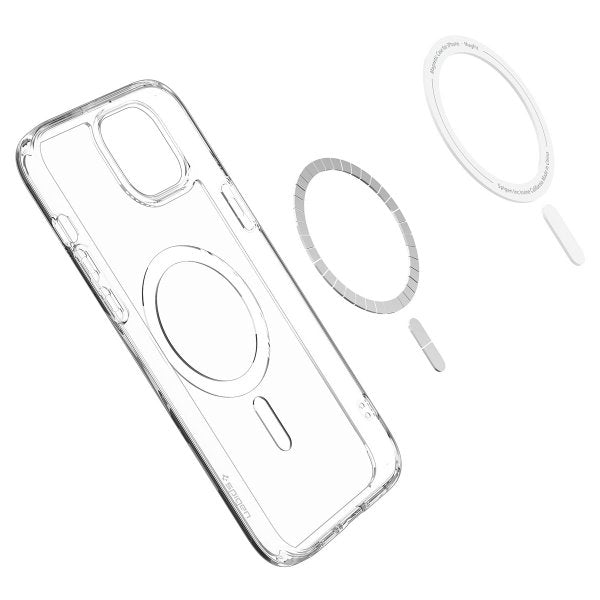 Spigen iPhone 15 Plus Deksel Ultra Hybrid MagFit Hvit