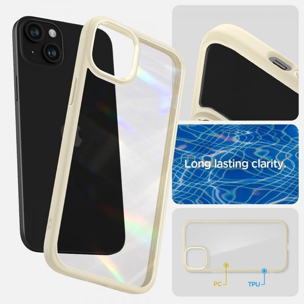 Spigen iPhone 15 Plus Deksel Ultra Hybrid Mute Beige