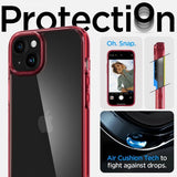 Spigen iPhone 15 Plus Deksel Ultra Hybrid Red Crystal