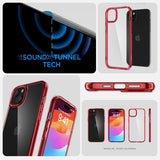 Spigen iPhone 15 Plus Deksel Ultra Hybrid Red Crystal