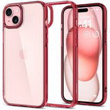 Spigen iPhone 15 Plus Deksel Ultra Hybrid Red Crystal