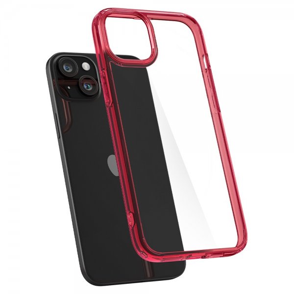 Spigen iPhone 15 Plus Deksel Ultra Hybrid Red Crystal