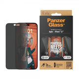 PanzerGlass iPhone 15 Plus Skjermbeskytter Ultra-Wide Fit Privacy EasyAligner