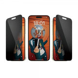 PanzerGlass iPhone 15 Plus Skjermbeskytter Ultra-Wide Fit Privacy EasyAligner