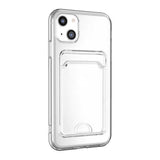 iPhone 15 Plus Deksel Kortholder Støtsikker Transparent