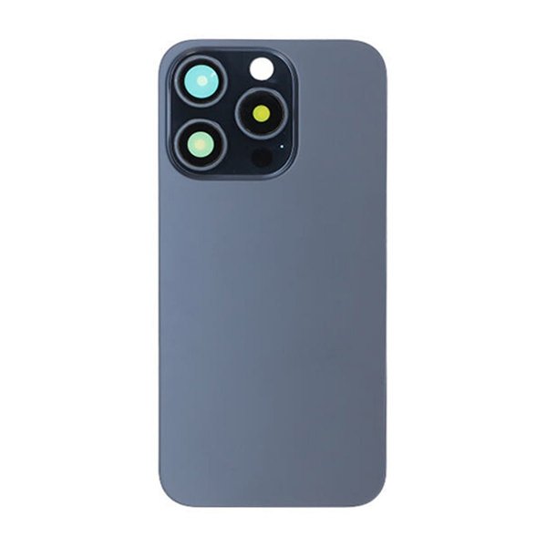 iPhone 15 Pro bakglass med Magsafe-magnet - blå