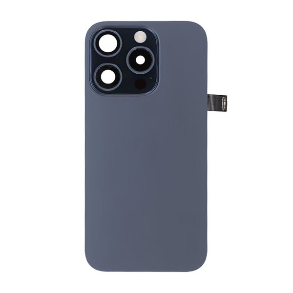 iPhone 15 Pro Baksideglass Komplett OEM - Titanblå
