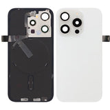 iPhone 15 Pro baksideglass komplett OEM - titanhvit