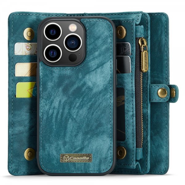 CaseMe iPhone 15 Pro Etui 008 Series Avtakbart Deksel Petrol