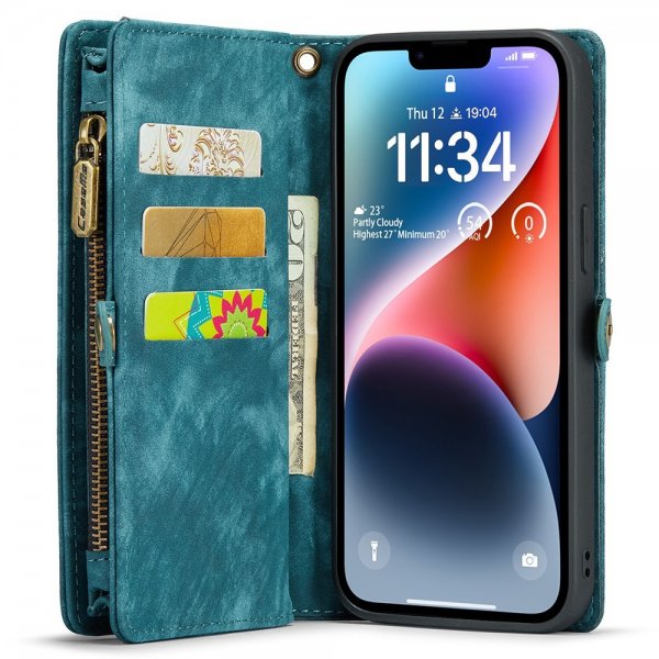 CaseMe iPhone 15 Pro Etui 008 Series Avtakbart Deksel Petrol