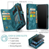 CaseMe iPhone 15 Pro Etui 008 Series Avtakbart Deksel Petrol