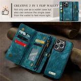 CaseMe iPhone 15 Pro Etui 008 Series Avtakbart Deksel Petrol