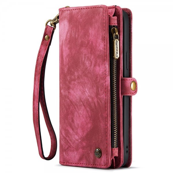 CaseMe iPhone 15 Pro Etui 008 Series Avtakbart Deksel Rød