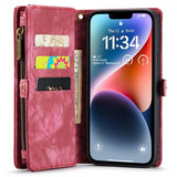 CaseMe iPhone 15 Pro Etui 008 Series Avtakbart Deksel Rød