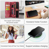 CaseMe iPhone 15 Pro Etui 008 Series Avtakbart Deksel Rød