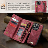 CaseMe iPhone 15 Pro Etui 008 Series Avtakbart Deksel Rød