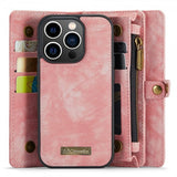 CaseMe iPhone 15 Pro Etui 008 Series Avtakbart Deksel Rosa
