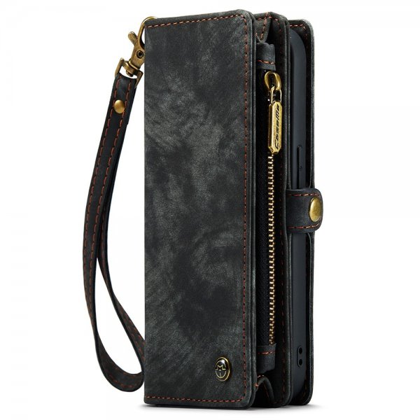 CaseMe iPhone 15 Pro Etui 008 Series Avtakbart Deksel Svart