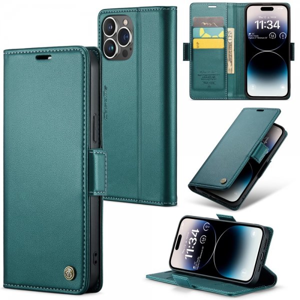 CaseMe iPhone 15 Pro Etui 023 Series Grønn