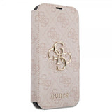 Guess iPhone 15 Pro Etui 4G Logo Rosa