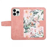iPhone 15 Pro Etui Blomstermønster Rosa