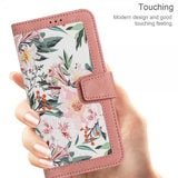 iPhone 15 Pro Etui Blomstermønster Rosa