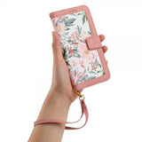 iPhone 15 Pro Etui Blomstermønster Rosa