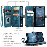 CaseMe iPhone 15 Pro Etui C30 Series Petrol