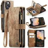 CaseMe iPhone 15 Pro Etui C30 Series Brun