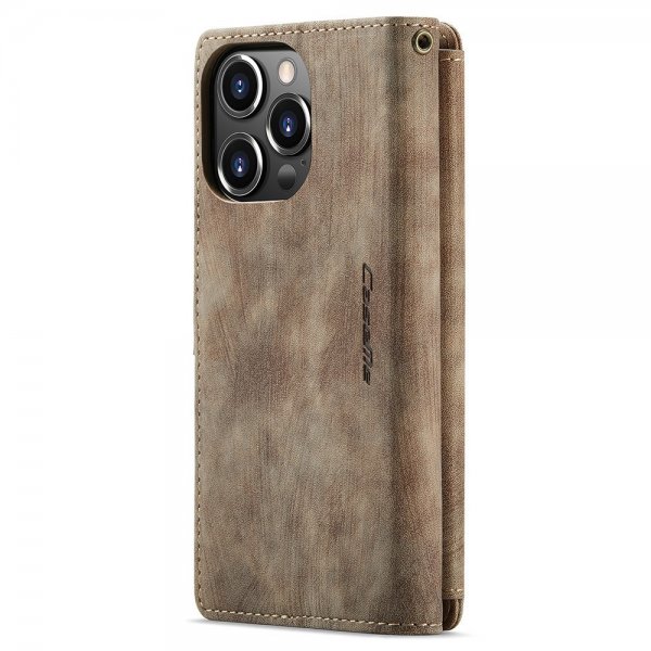 CaseMe iPhone 15 Pro Etui C30 Series Brun
