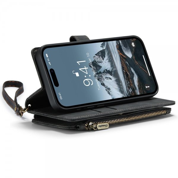 CaseMe iPhone 15 Pro Etui C30 Series Svart