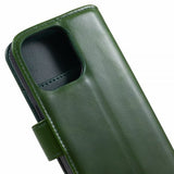 Nordic Covers iPhone 15 Pro Etui Essential Leather Juniper Green
