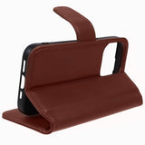 Nordic Covers iPhone 15 Pro Etui Essential Leather Maple Brown
