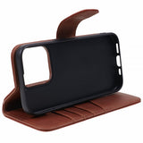Nordic Covers iPhone 15 Pro Etui Essential Leather Maple Brown