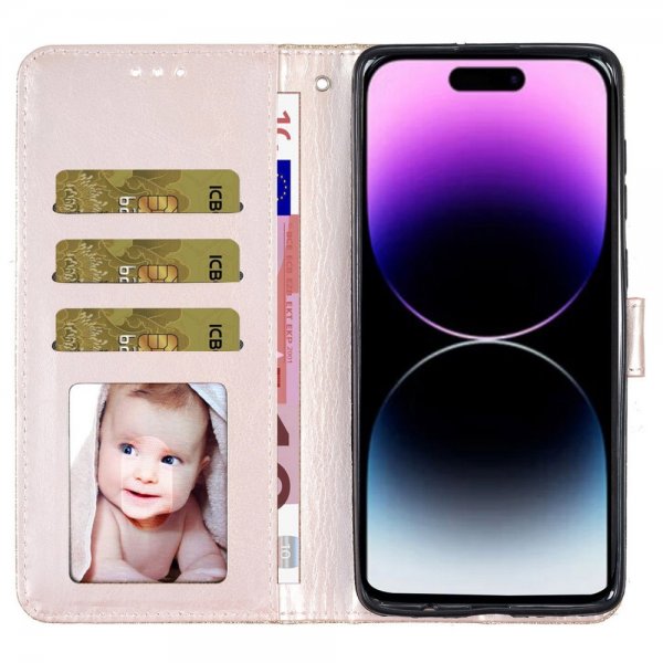 iPhone 15 Pro Etui Glitter Gull