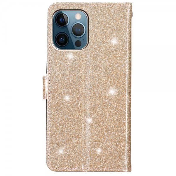 iPhone 15 Pro Etui Glitter Gull