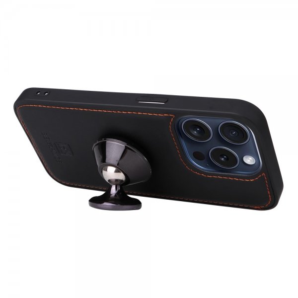 Betopnice iPhone 15 Pro Etui Avtagbart Deksel 005 Svart