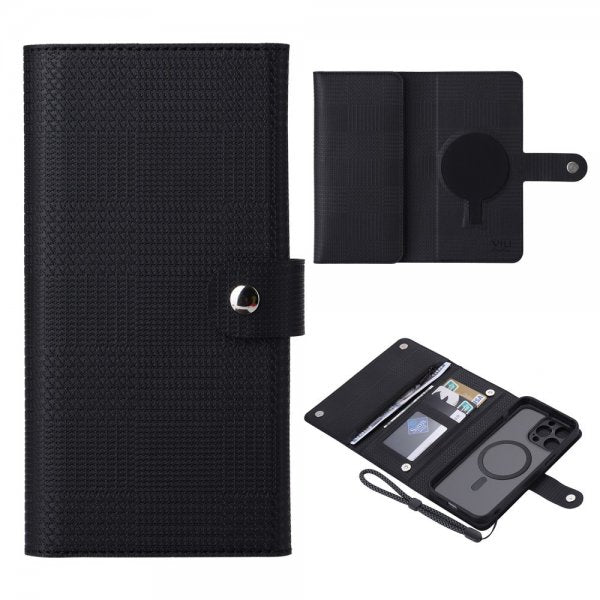 VILI iPhone 15 Pro Etui Avtagbart Deksel GHB Series MagSafe Svart