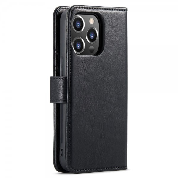 Dg.Ming iPhone 15 Pro Etui Avtagbart Deksel Svart